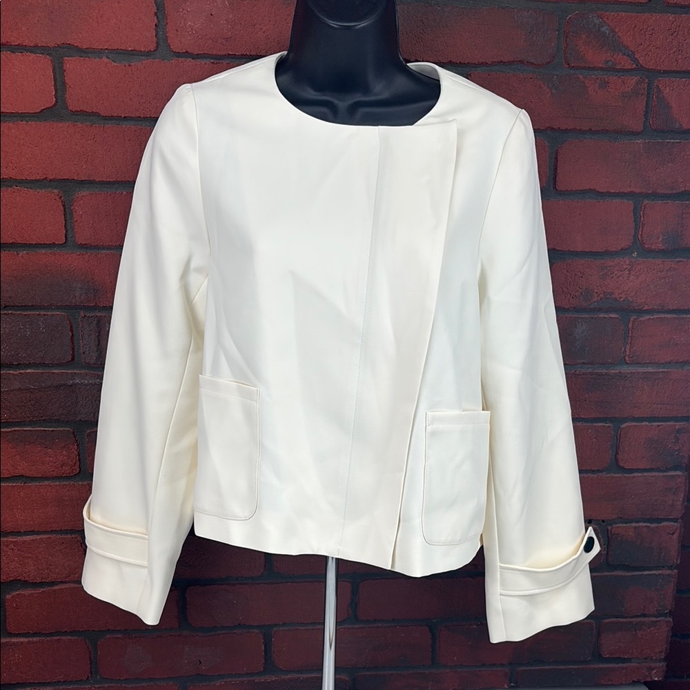 Lattelier Blazer Womans Medium White